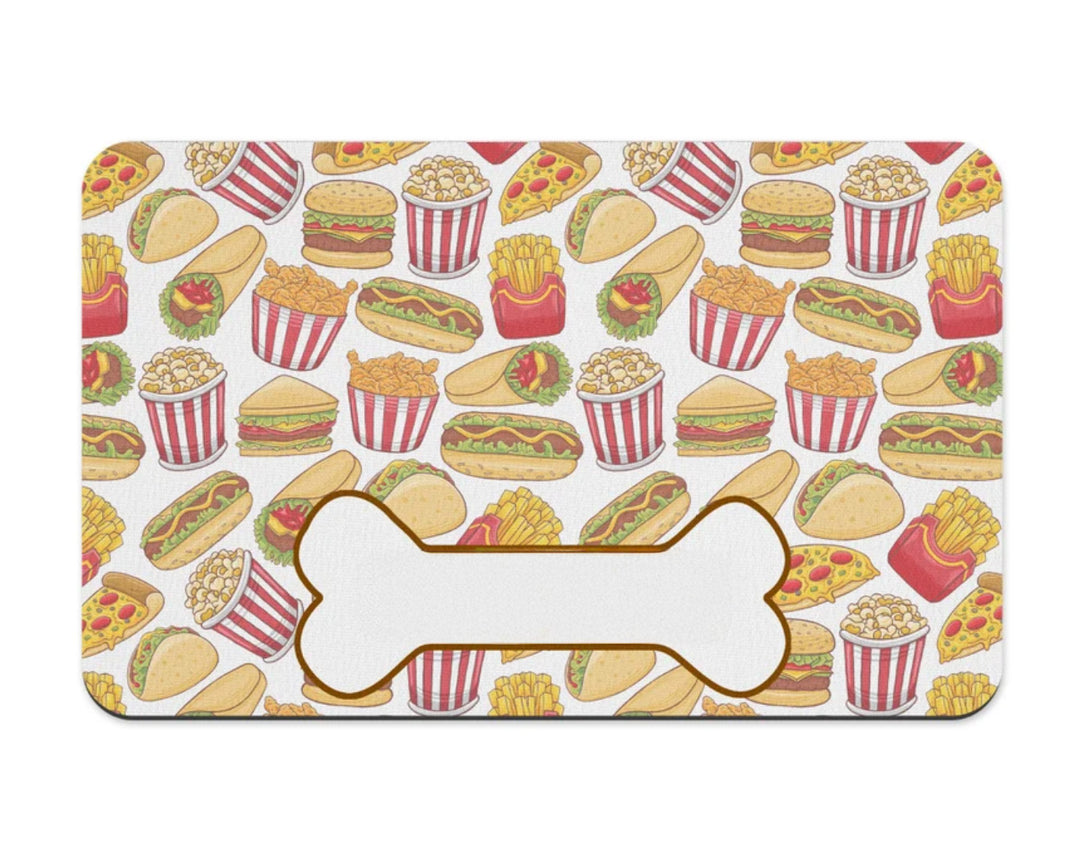 Fast Food texture Name Pet Placemat