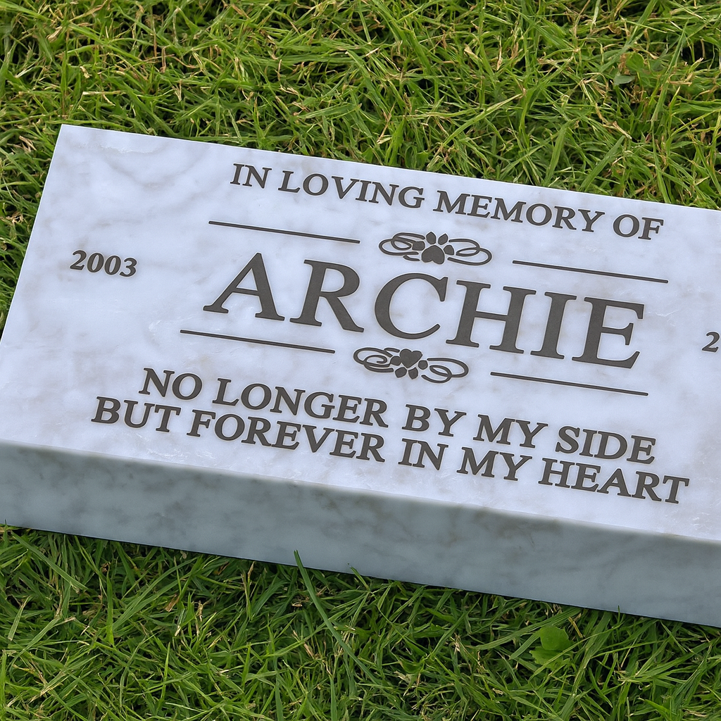 Pet headstones, Grave Marker, Custom Outdoor Engraved Pet Stone In Loving Memory