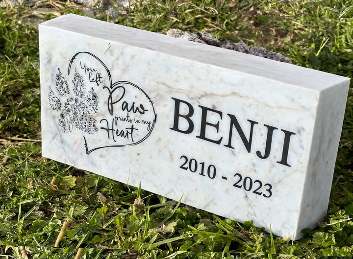 Garden Grave Marker, Pet headstones, Custom Outdoor Engraved Pet Stone