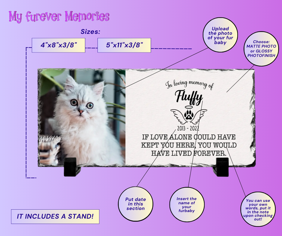 Personalized Cat Memorial Plaque   If love alone could have kept you here  Personalized Picture Keepsake