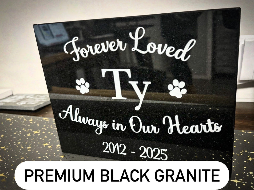 Outdoor Personalized Pet Memorial Plaque In Loving Memory garden marker
