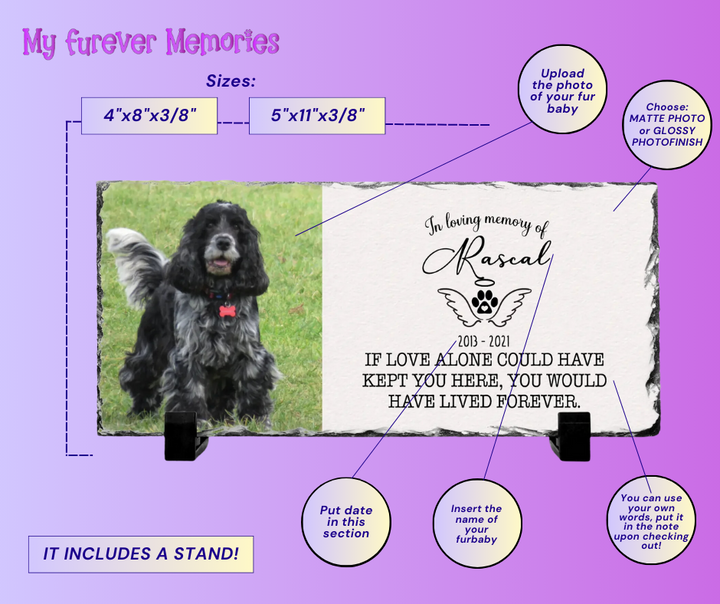 Personalized Dog Memorial Plaque   If love alone could have kept you here  Personalized Picture Keepsake