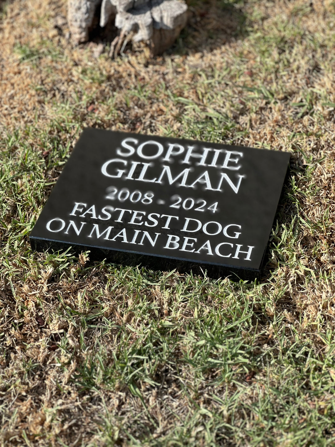 Marble Marker, Pet headstones, Custom Outdoor Engraved In Loving Memory