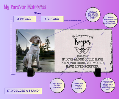 Personalized Dog Memorial Plaque   If love alone could have kept you here  Personalized Picture Keepsake