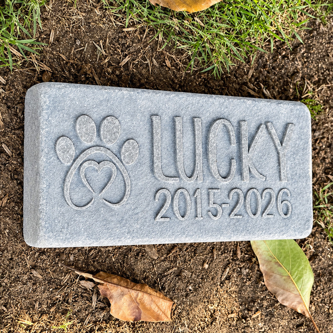 Sandcarved Bluestone Pet Memorial Stone