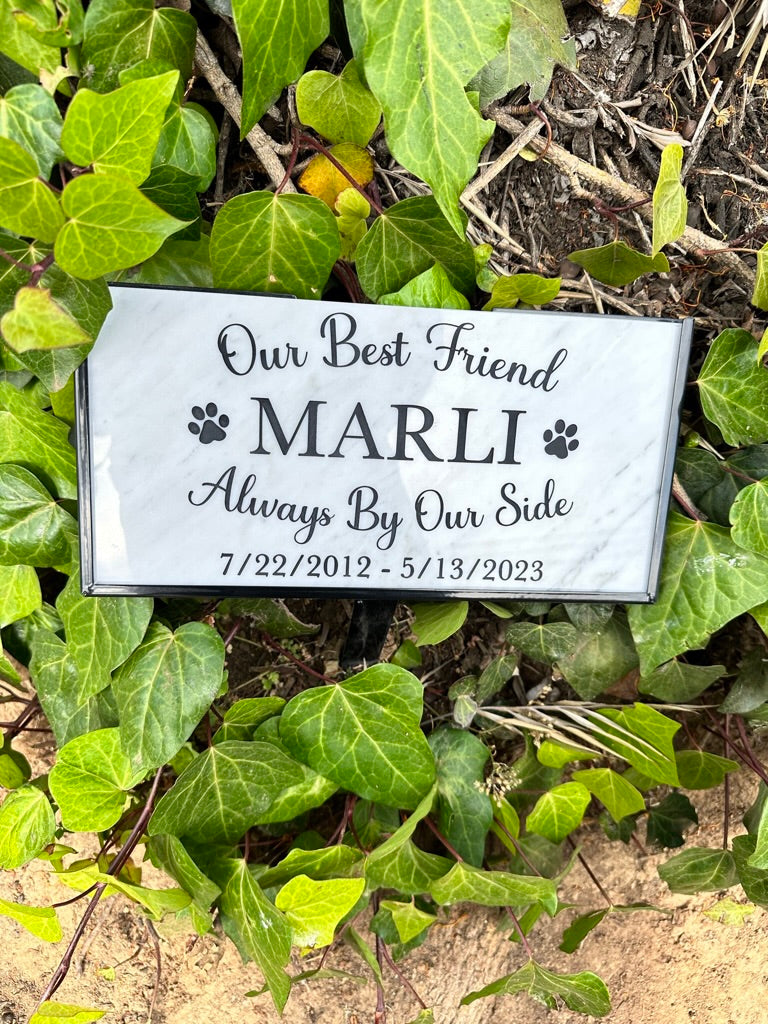 Grave Marker, Pet headstones, Custom Outdoor Engraved Pet Stone