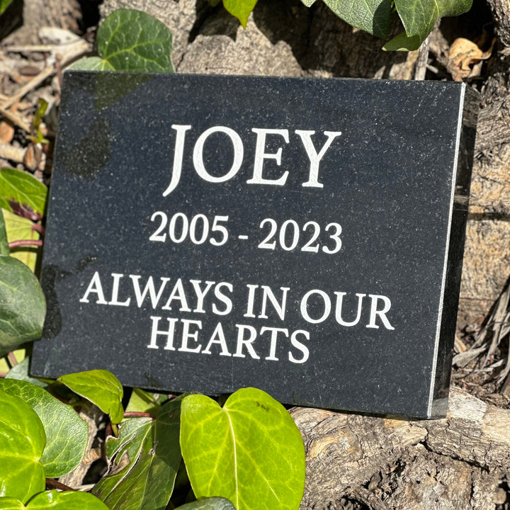 Marble Marker, Pet headstones, Custom Outdoor Engraved In Loving Memory