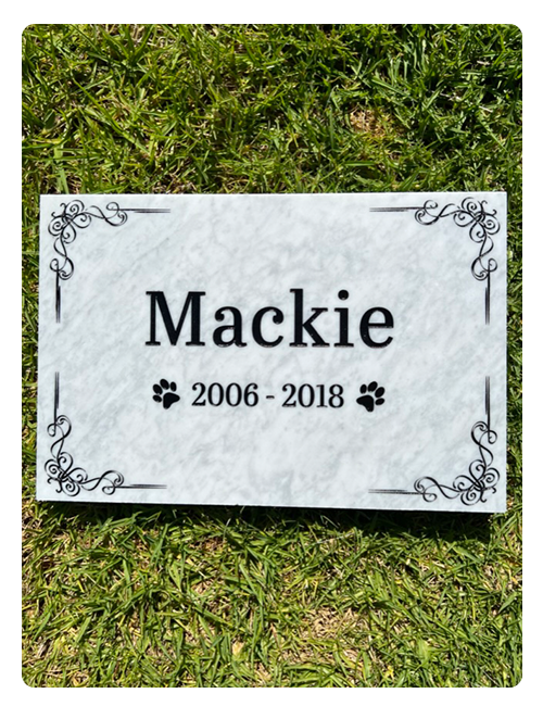 Elegant Marble Pet Memorial