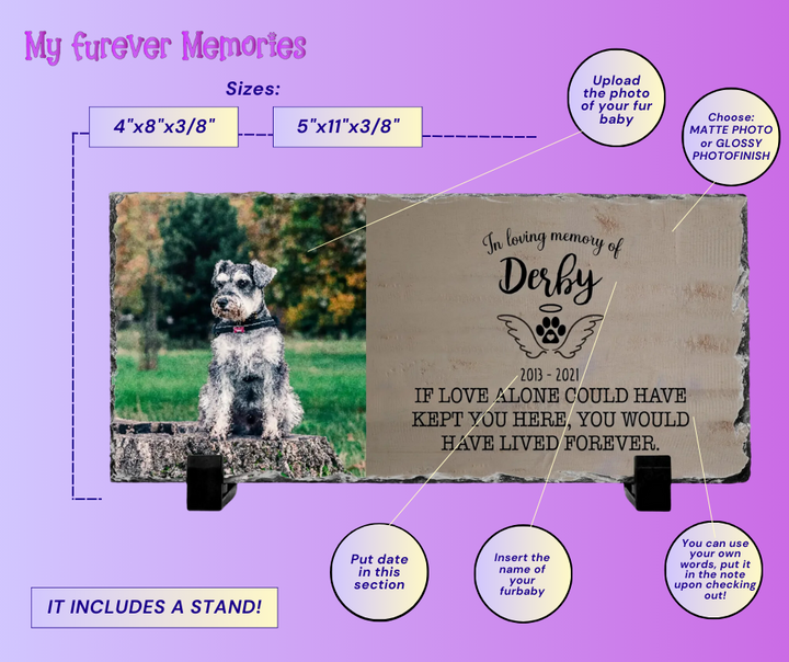 Personalized Dog Memorial Plaque   If love alone could have kept you here  Personalized Picture Keepsake