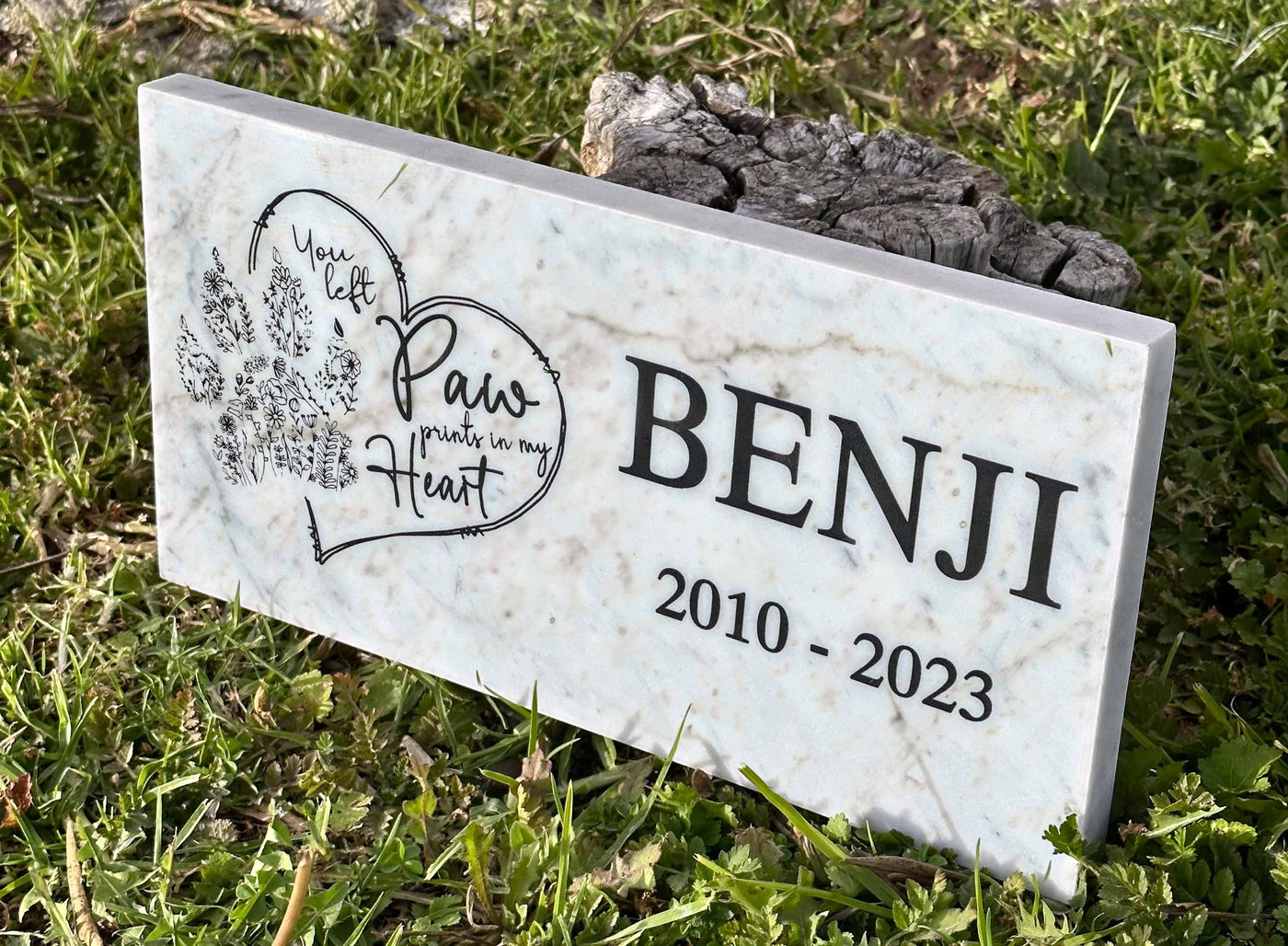 Garden Grave Marker, Pet headstones, Custom Outdoor Engraved Pet Stone