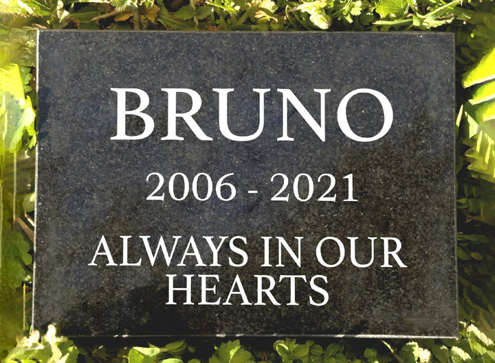 Outdoor Personalized Pet Memorial Plaque always in our hearts Personalized Outdoor garden marker