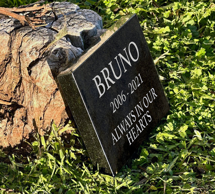 Outdoor Personalized Pet Memorial Plaque always in our hearts Personalized Outdoor garden marker