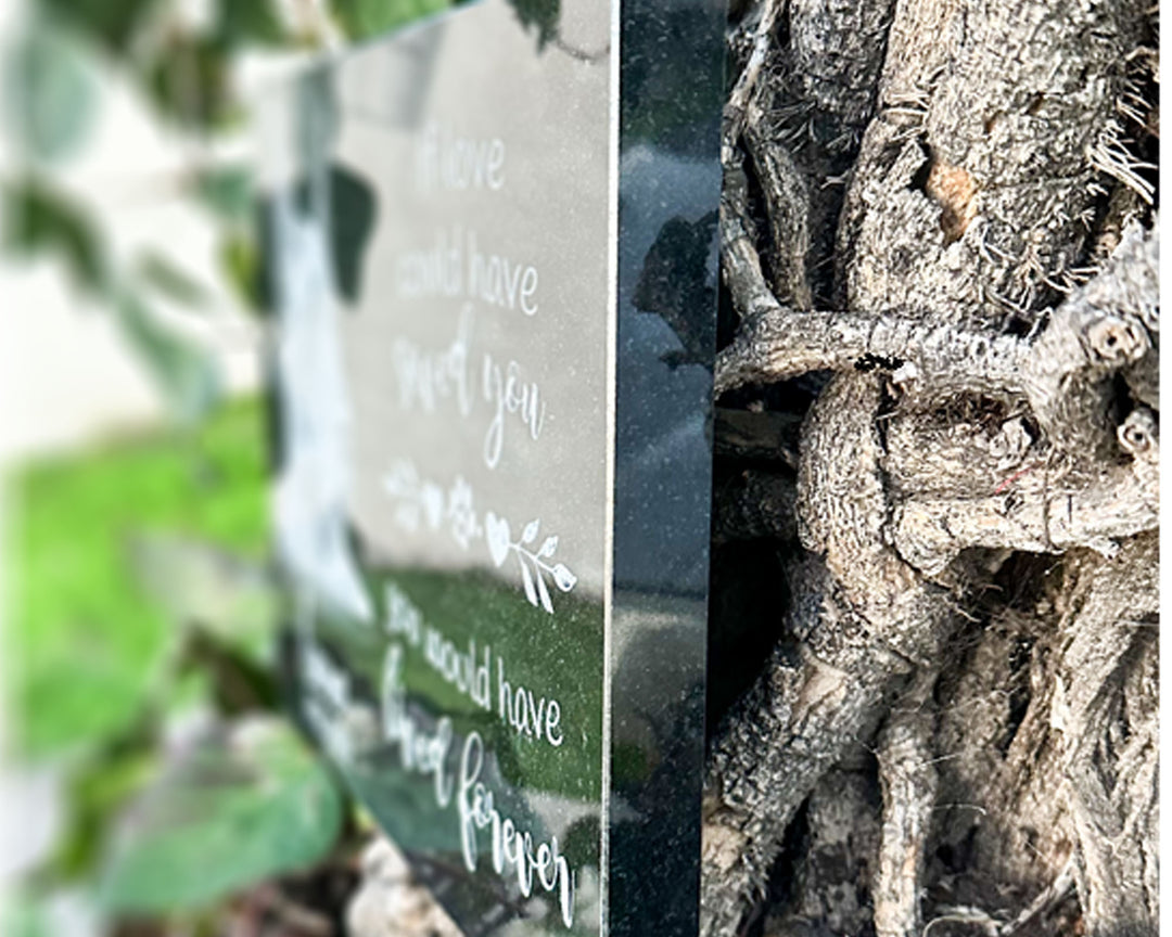 Cat Outdoor Granite Memorial Plaque You Smiled With Your Eyes