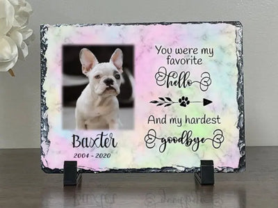 Personalized Dog Memorial Plaque If Love Could Have Saved You Personalized Picture Keepsake Memorial Slates