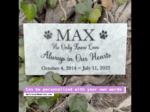 Outdoor Pet Grave Marker, Dog head stone, Personalized Outdoor Engraved Pet Stone You left paw Prints